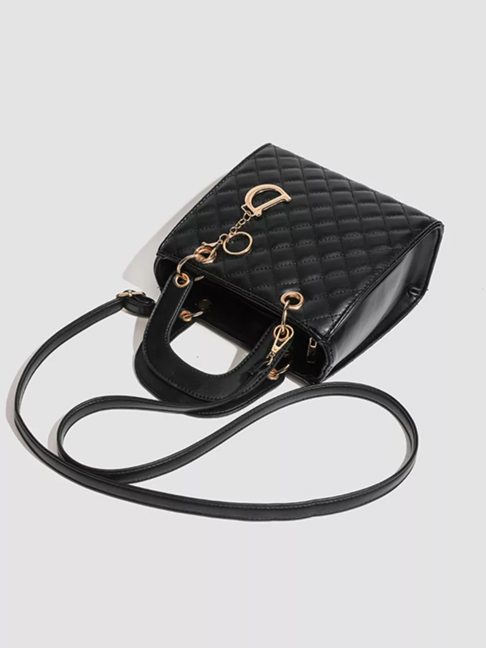 Quilted Top Handle Handbag, image 7