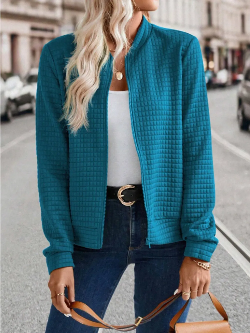 Zip Up Long Sleeve Jacket, image 12
