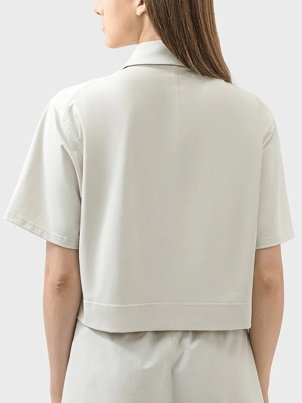 Half Button Short Sleeve Active T-Shirt, image 12