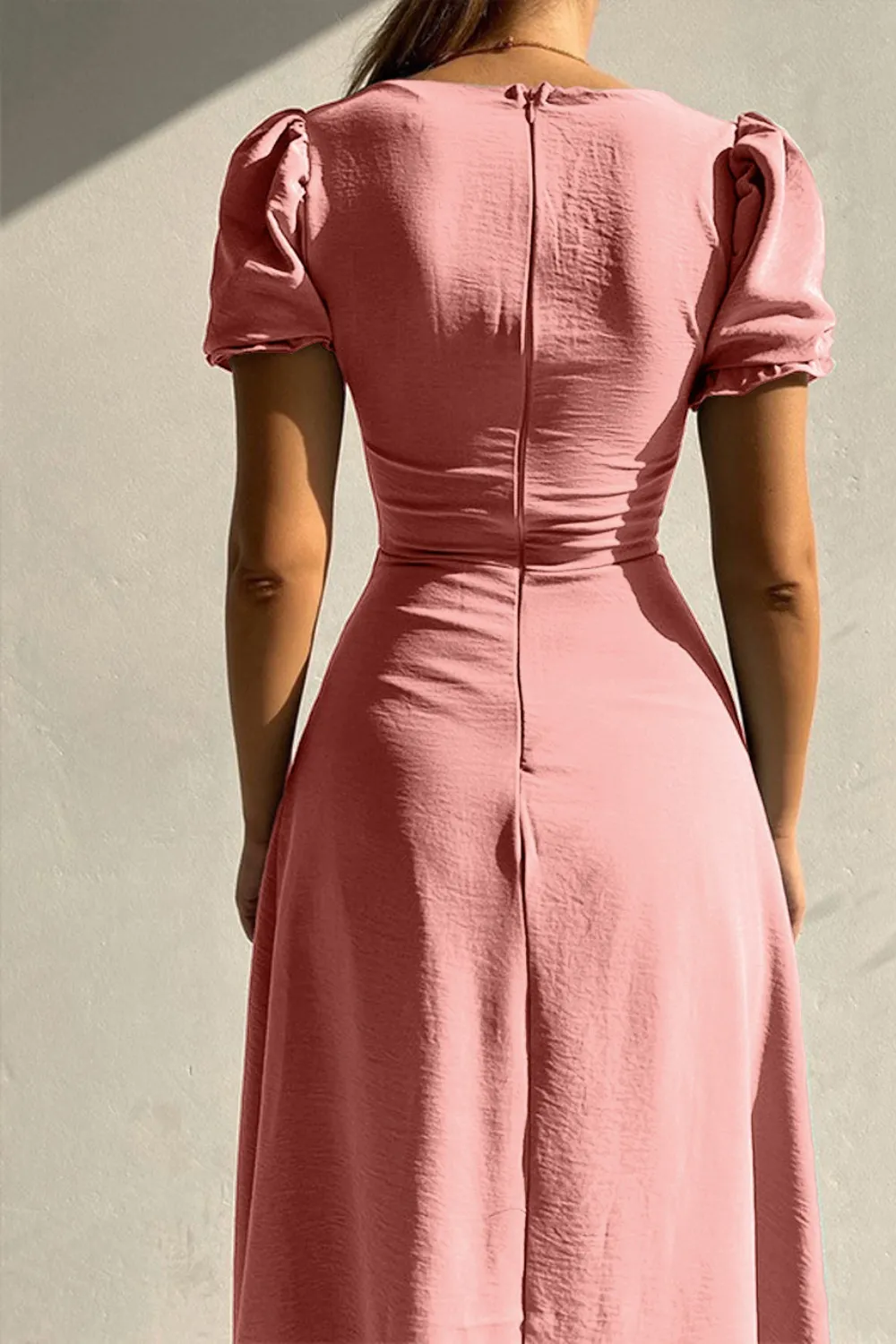 Sweetheart Neck Short Sleeve Dress, image 9
