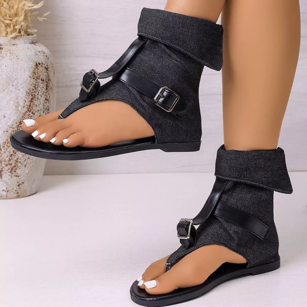 Toe Post Buckle Sandals, image 2
