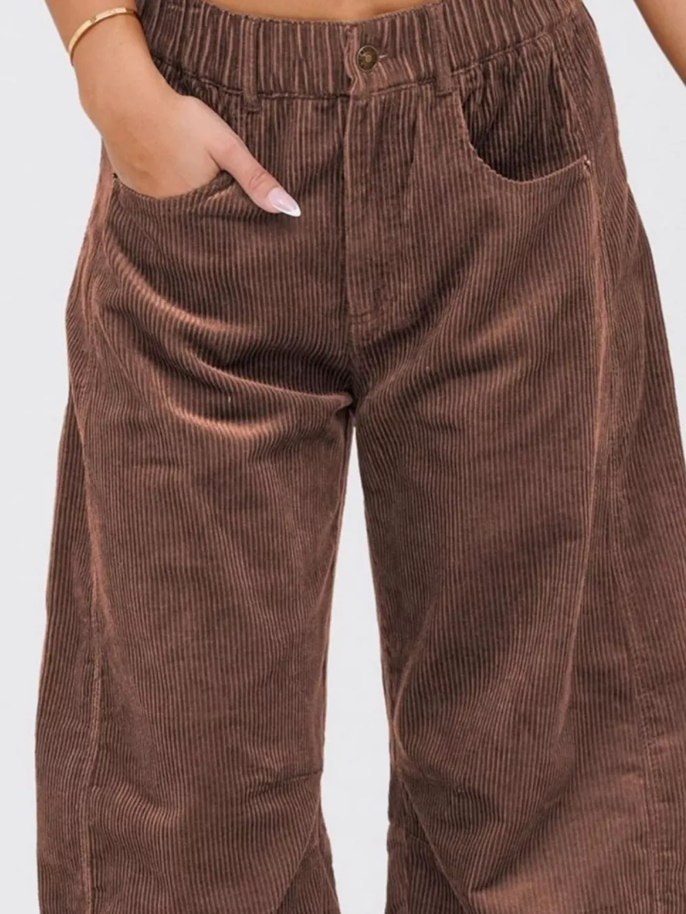 Corduroy Wide Leg Pants, image 2