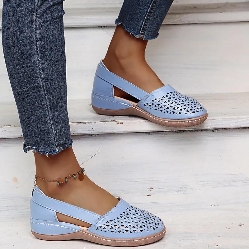 Cutout Round Toe Slip-Ons, image 24