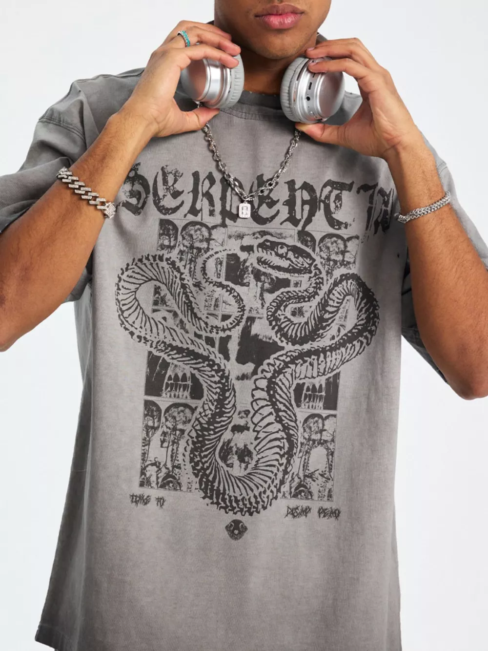 Men's Graphic Round Neck T-Shirt, image 2