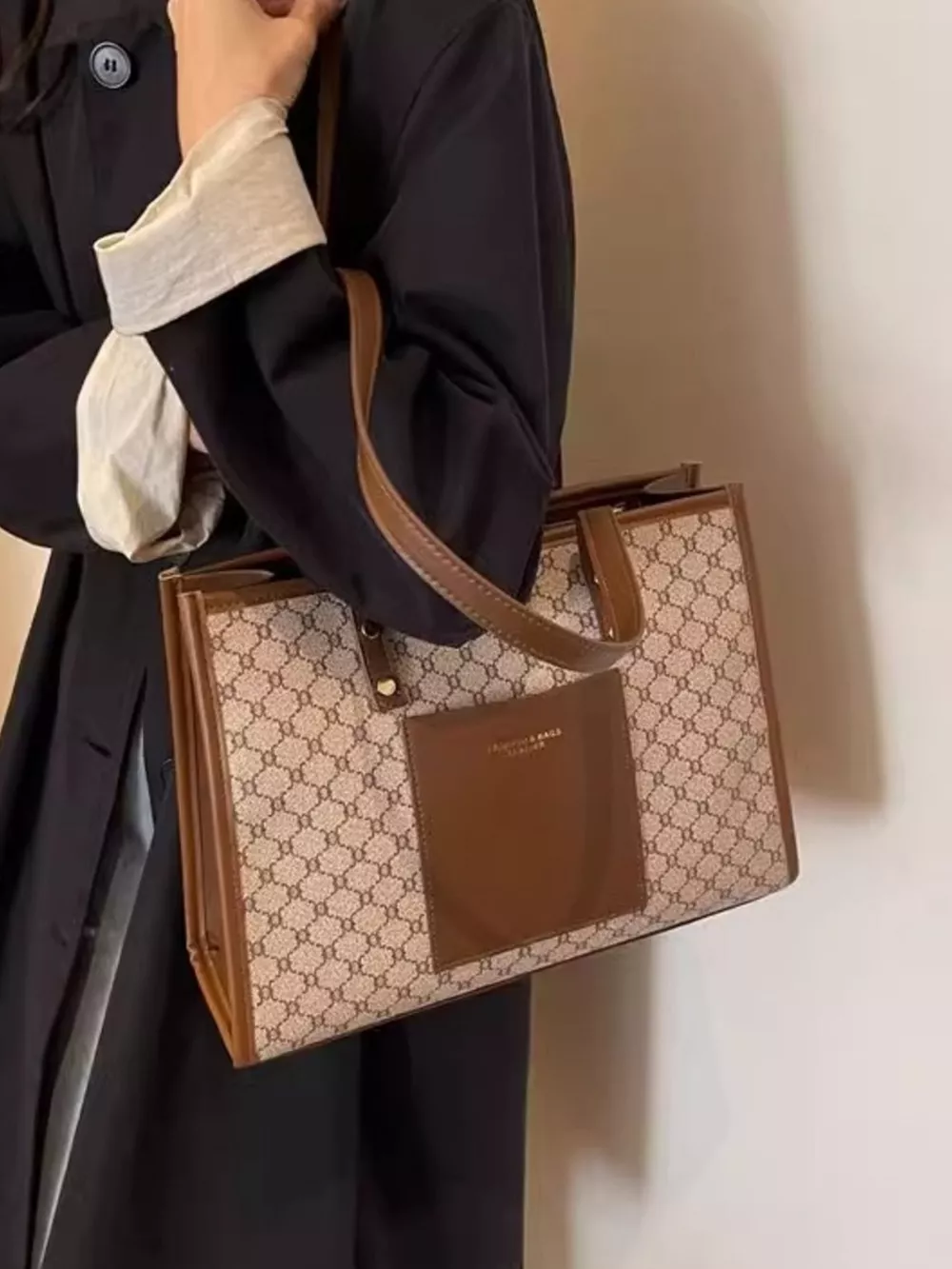 Patterned Tote Shoulder Bag, image 2