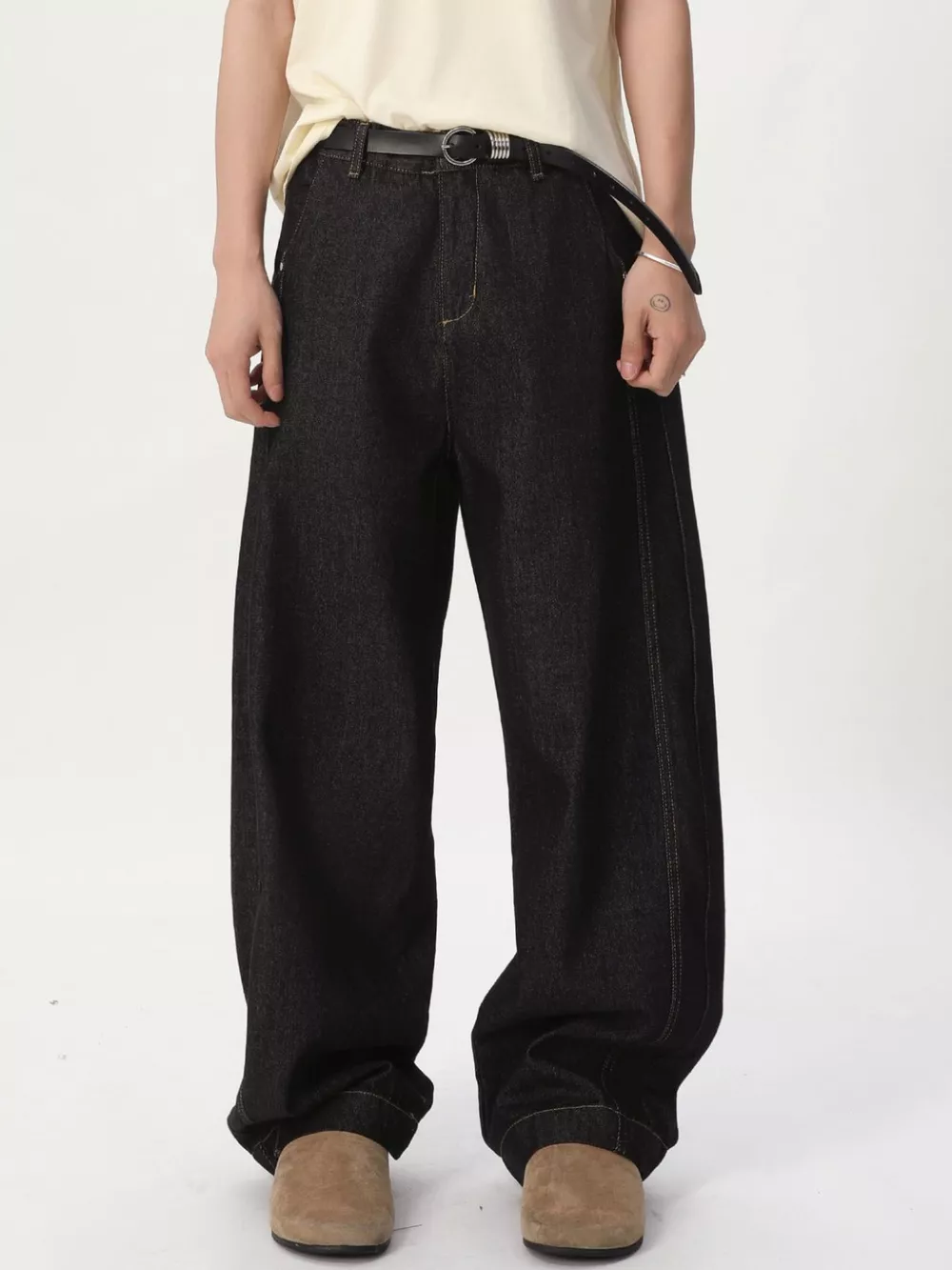 Men's Wide-Leg Jeans, image 2