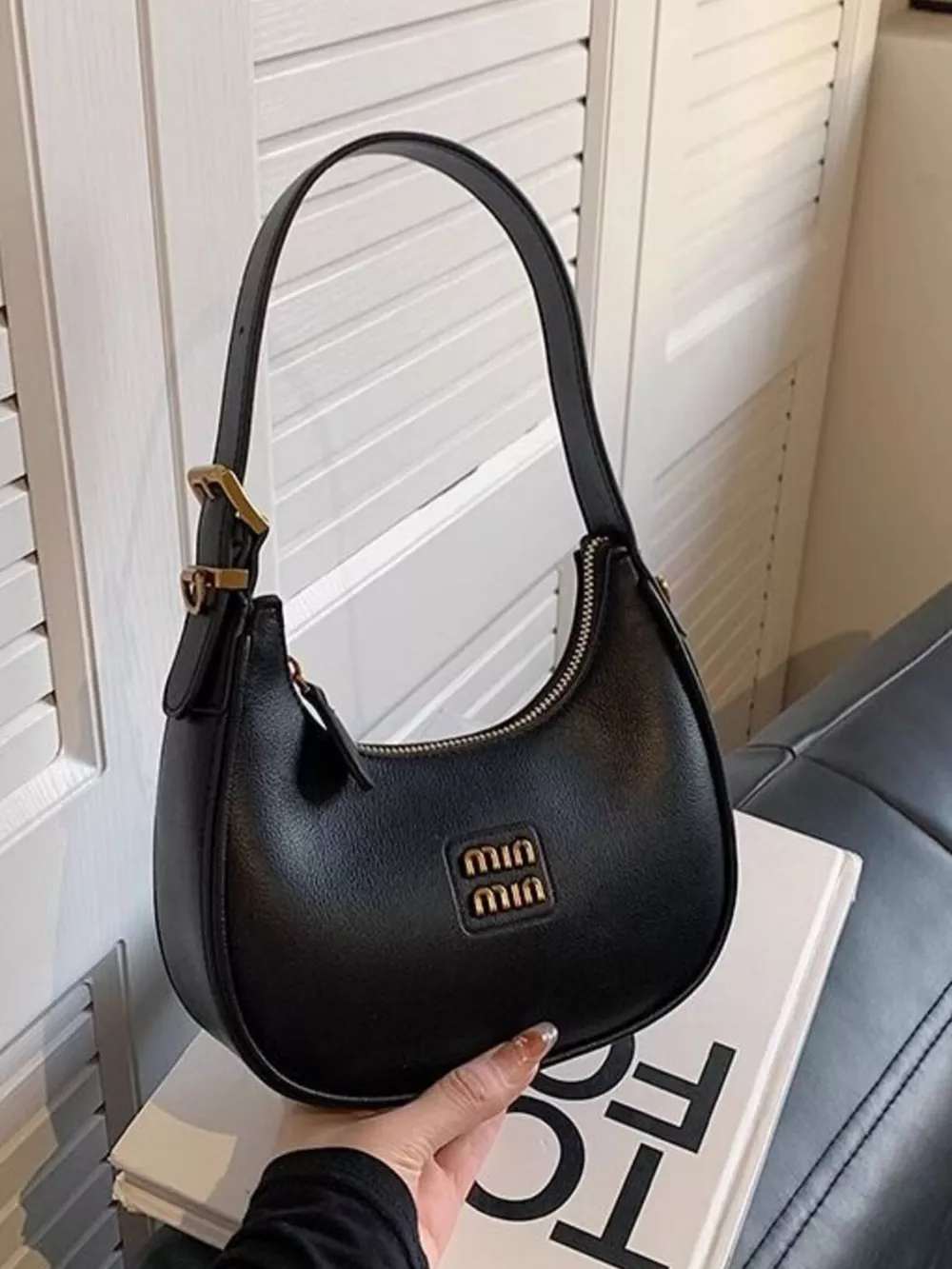 Elegant PU Leather Shoulder Bag, image 3