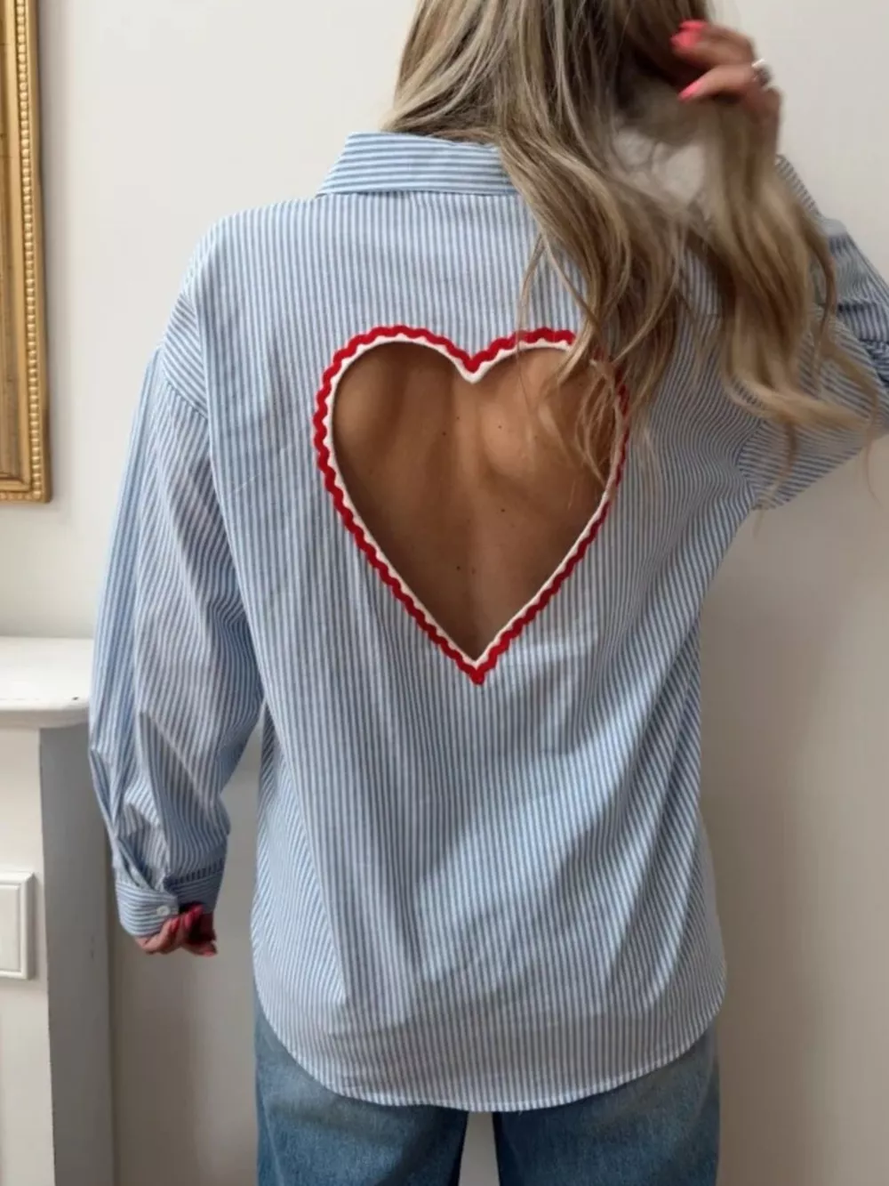 Classic Striped Button-Down Shirt, image 4