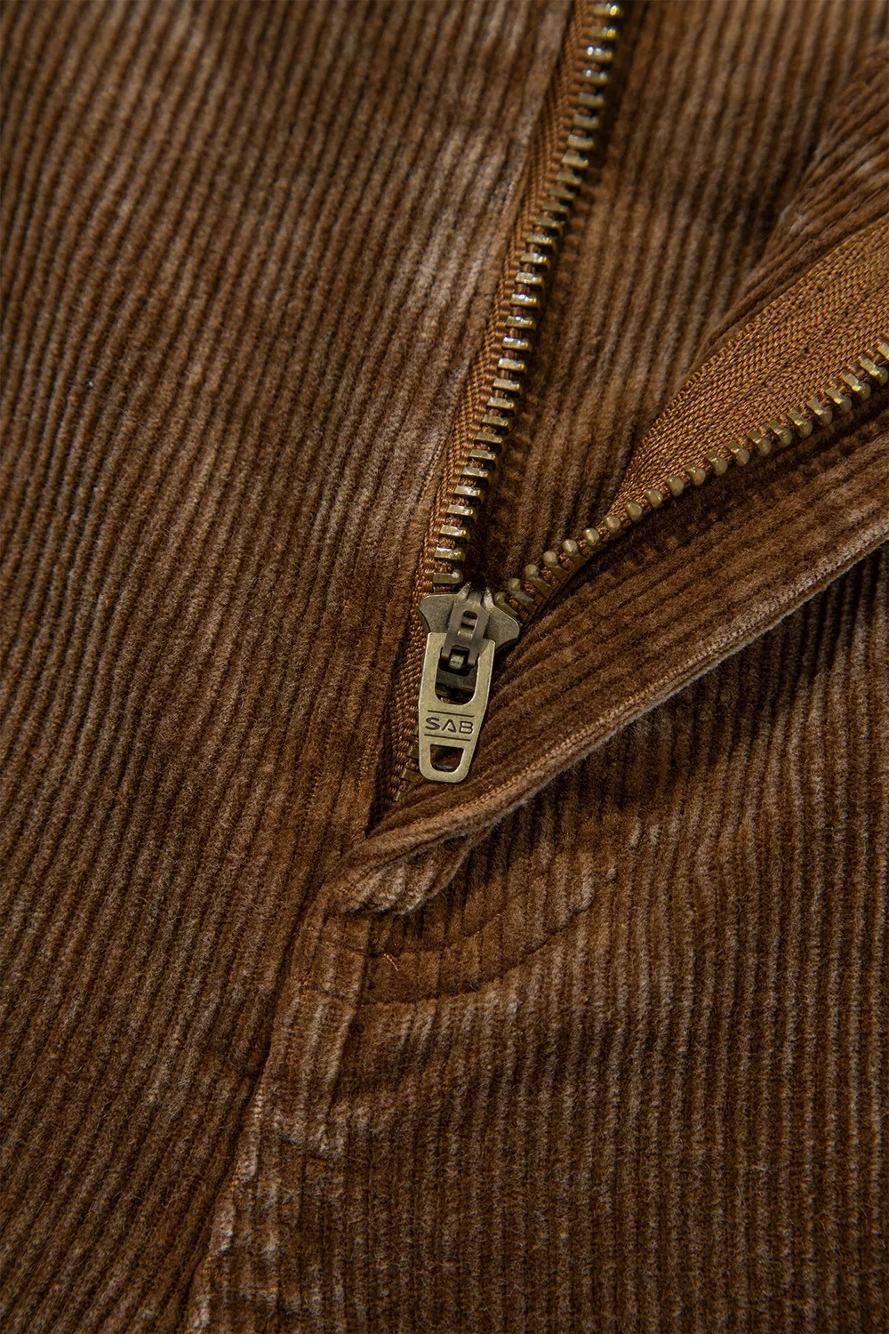 Straight Leg Corduroy Metal Button Zip-up Pants, image 9