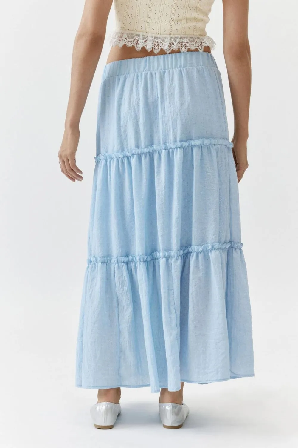 Frill Elastic Waist Skirt, image 14