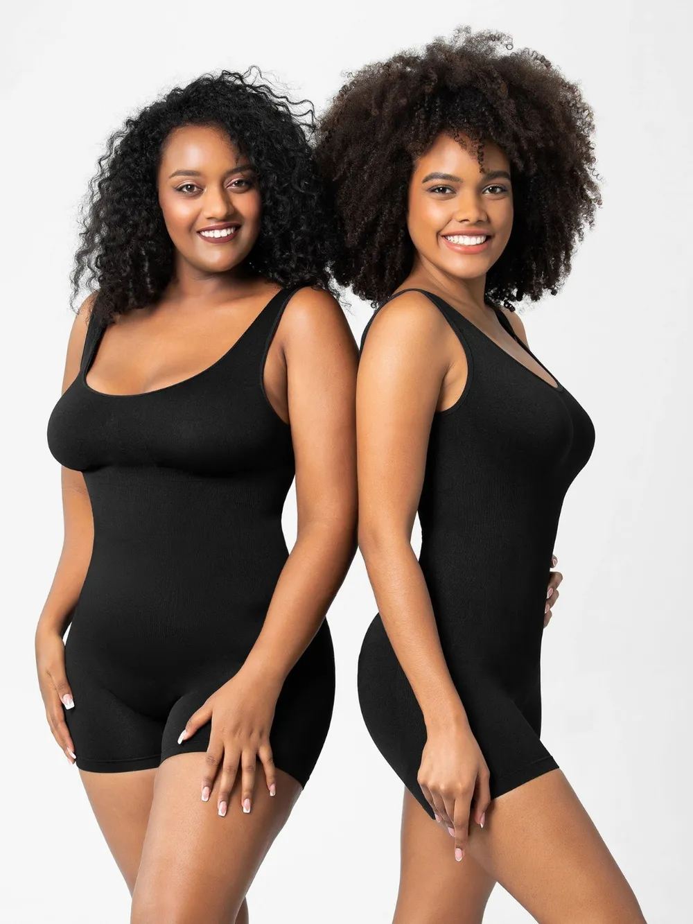 Scoop Neck Wide Strap Shaping Romper, image 10