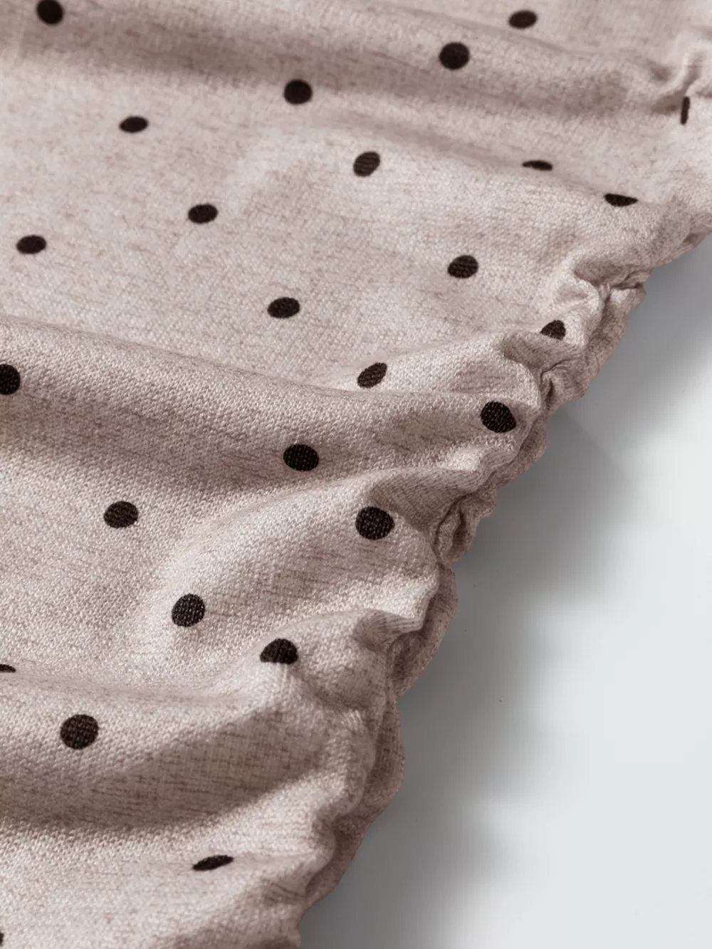Polka Dot Boat Neck Knit Long Sleeve T Shirt, image 11