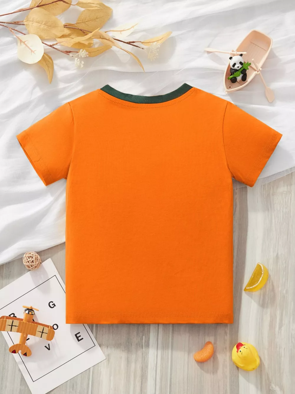 Children's Dinosaur Graphic Short Sleeve Crew Neck T-Shirt, image 5