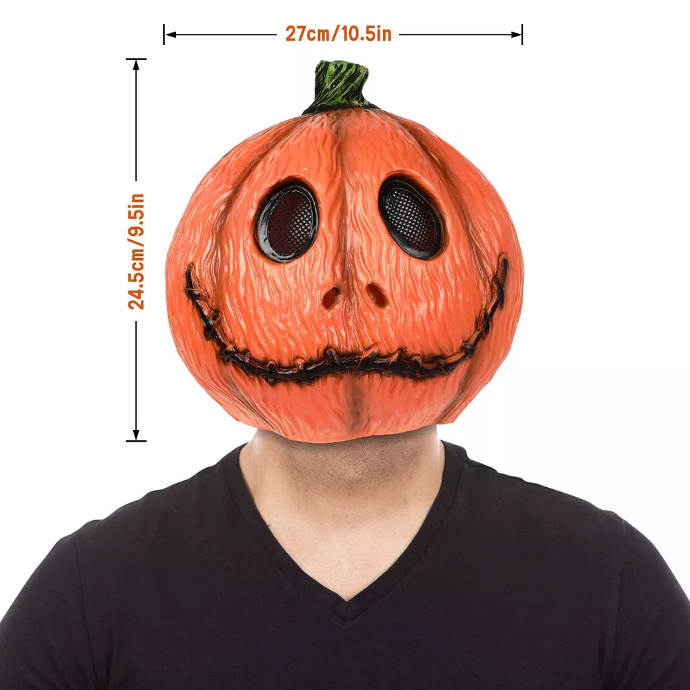 Halloween Pumpkin Head Decorative Mask, image 7