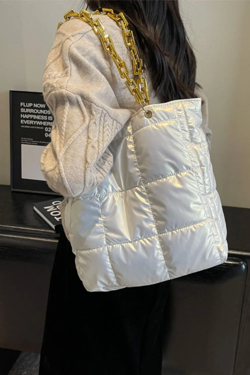 Bubble Texture Chain Handbag, image 12