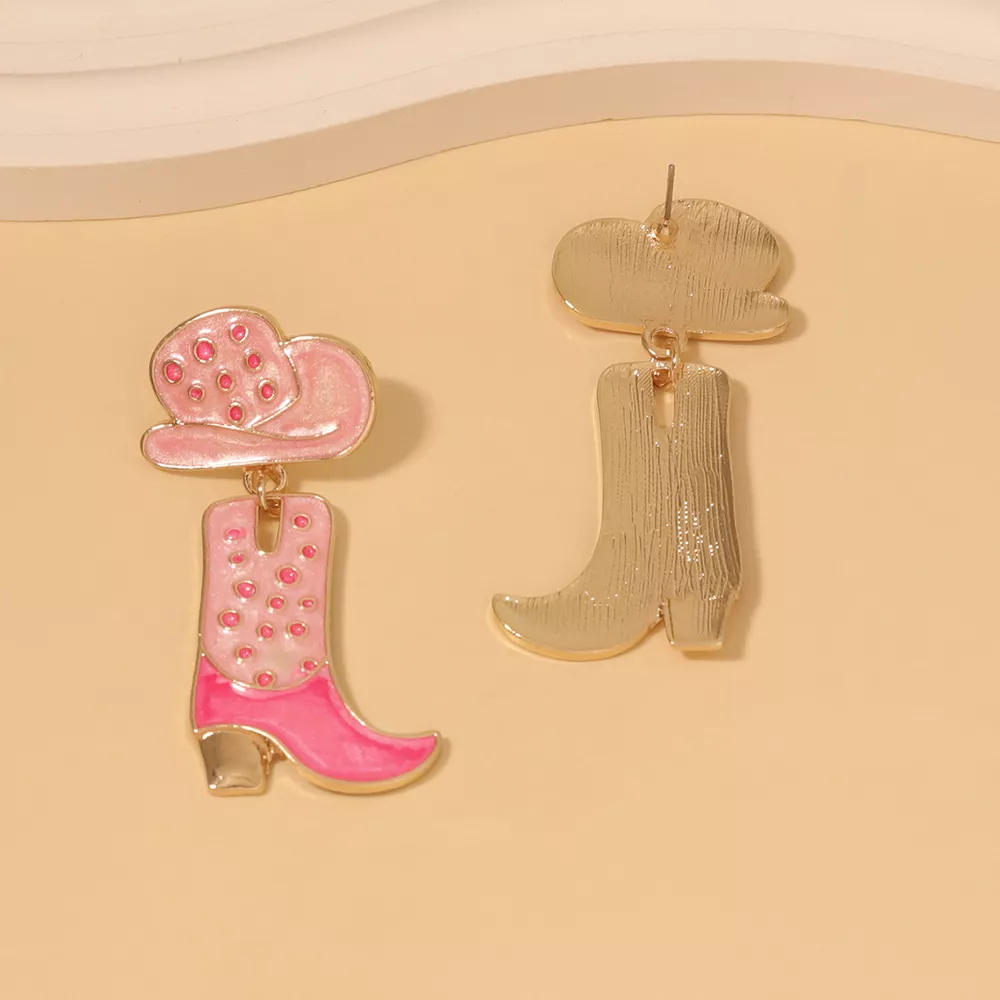 Cowgirl Boot and Hat Dangle Earrings, image 6