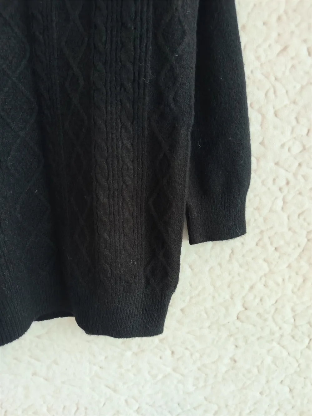 Texture Zip Collar Long Sleeve Sweater, image 24