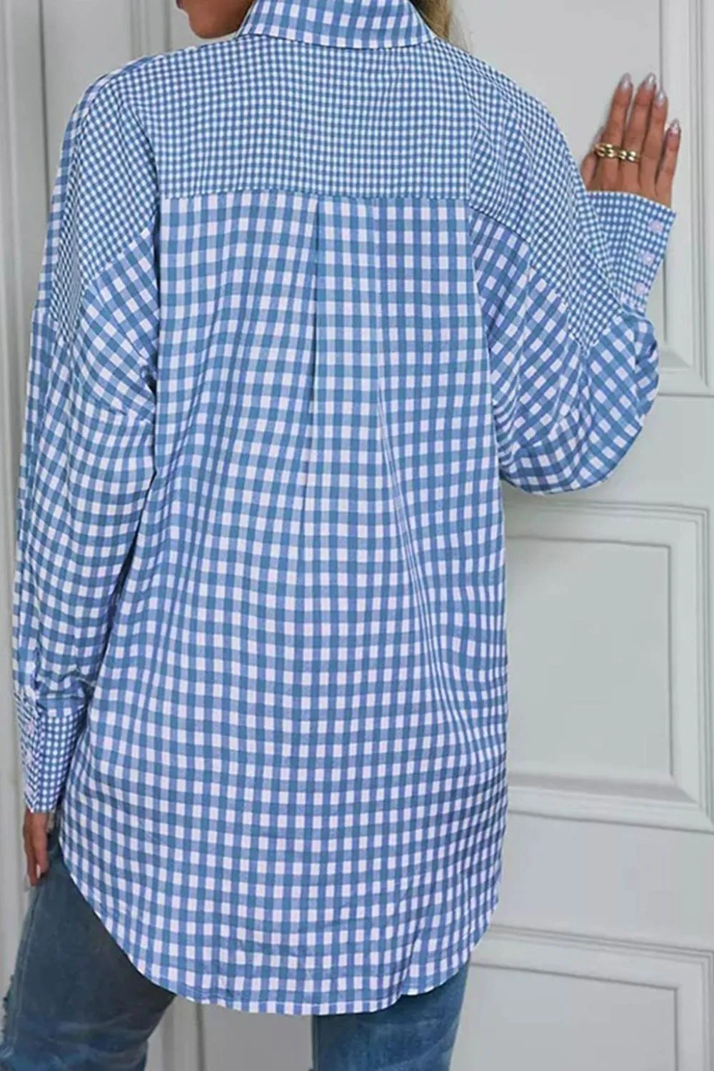 Plaid Button Up Long Sleeve Shirt, image 5