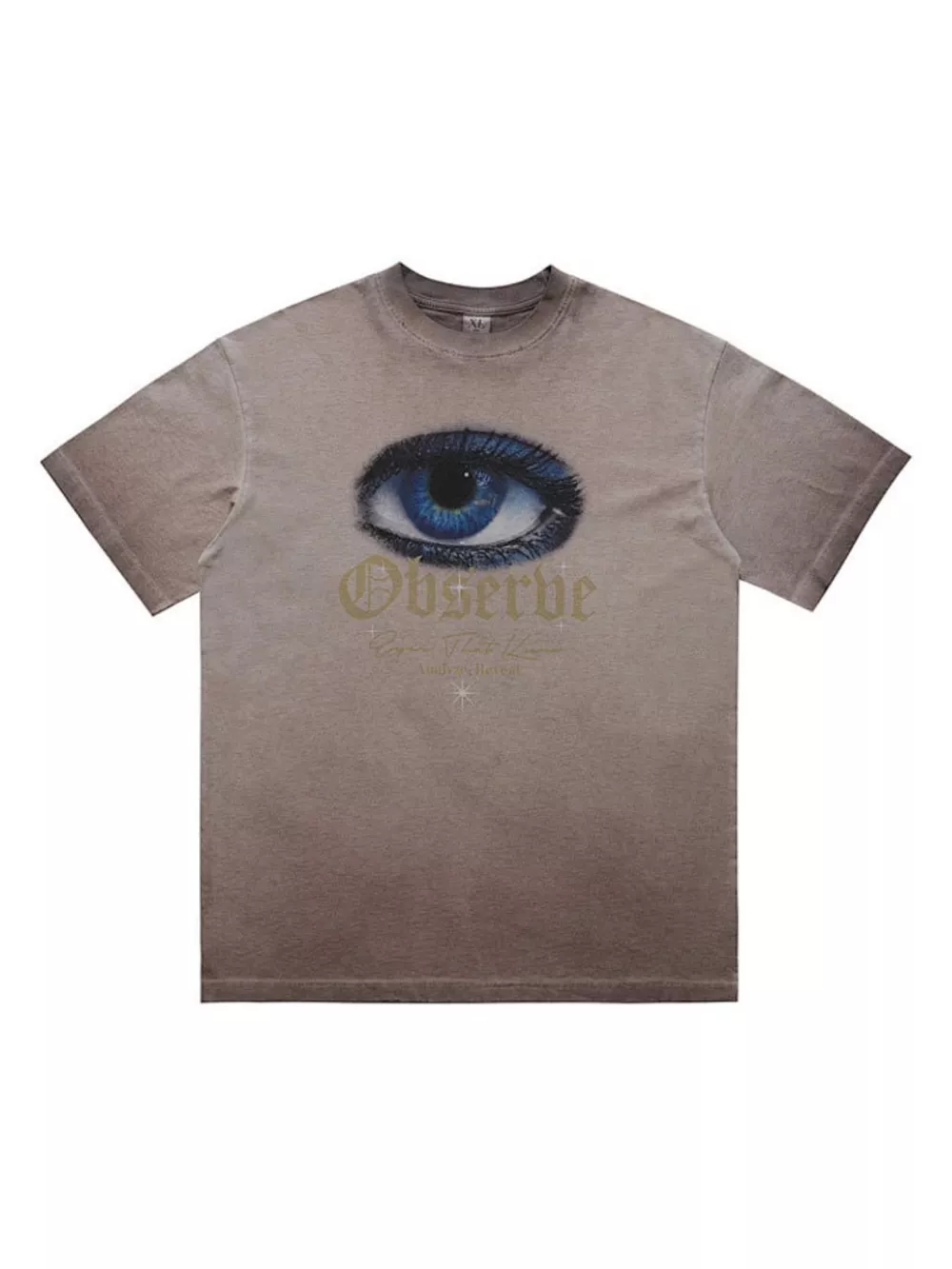 Men's Oversized Eye Graphic Short Sleeve T-Shirt, image 3
