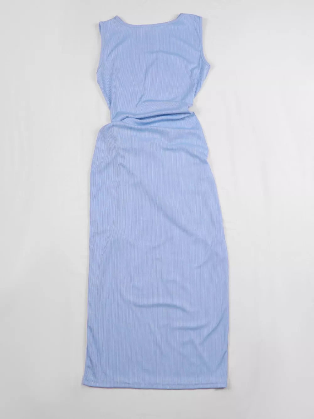 Sleeveless Cut-Out Ruched High-Slit Bodycon Dress, image 32