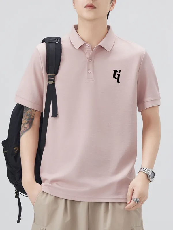 Men's Plus Size Button Detail Short Sleeve Polo, image 5