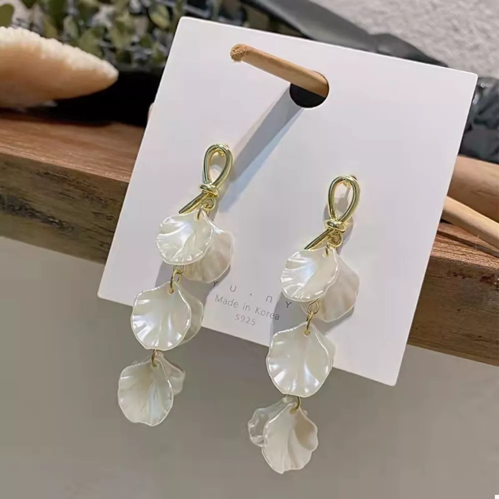 Shell Shape Drop Earrings, image 3