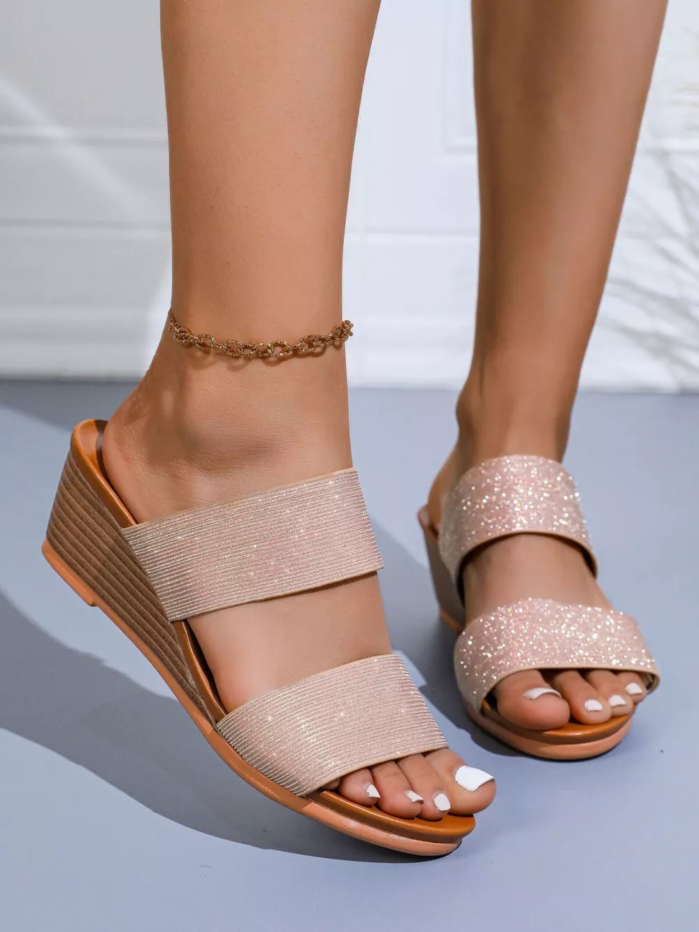 Open Toe Wedge Sandals, image 3