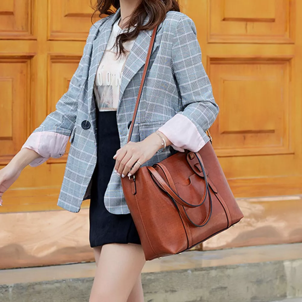PU Leather Tote Bag, image 2
