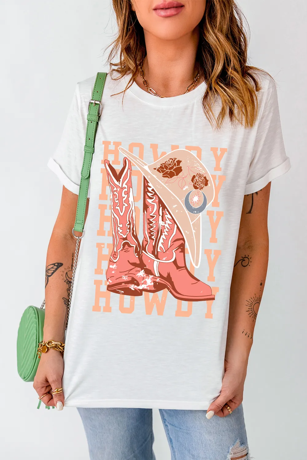Graphic Round Neck Short Sleeve T-Shirt, image 3
