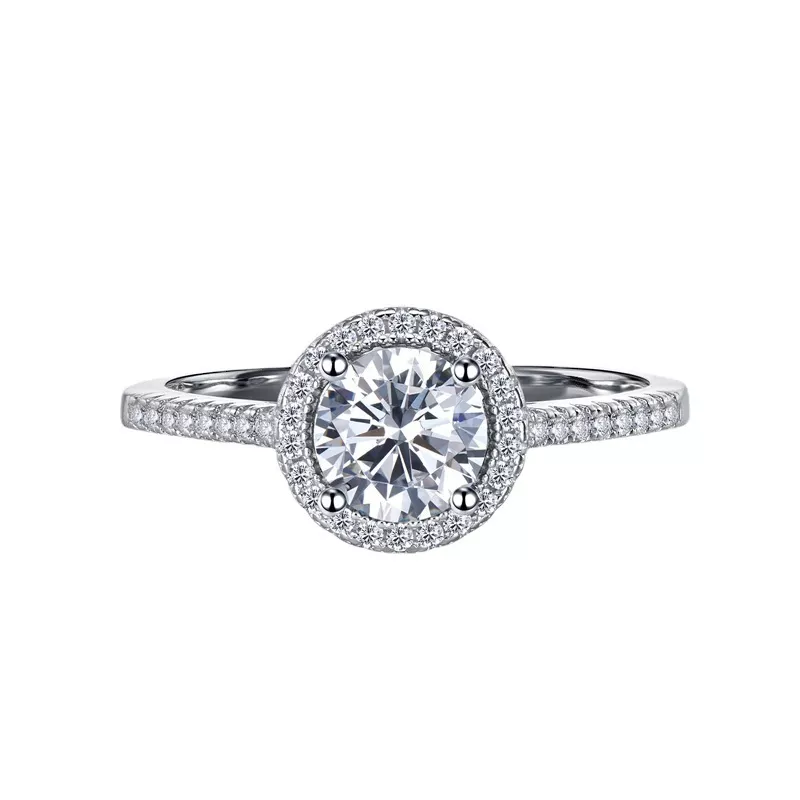 1 Carat Moissanite 925 Sterling Silver Ring, image 5