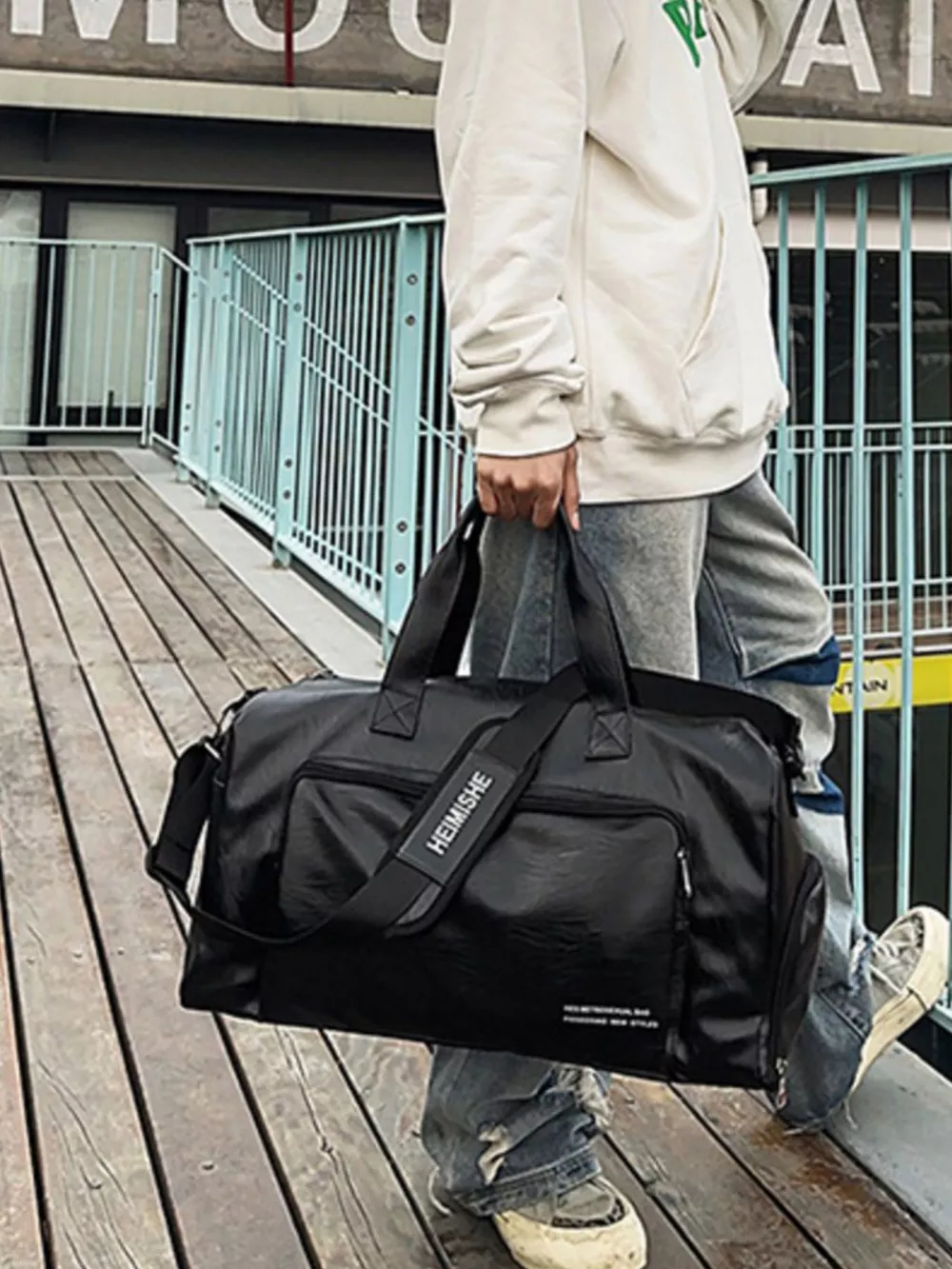 Large Capacity Canvas Travel Bag, image 4