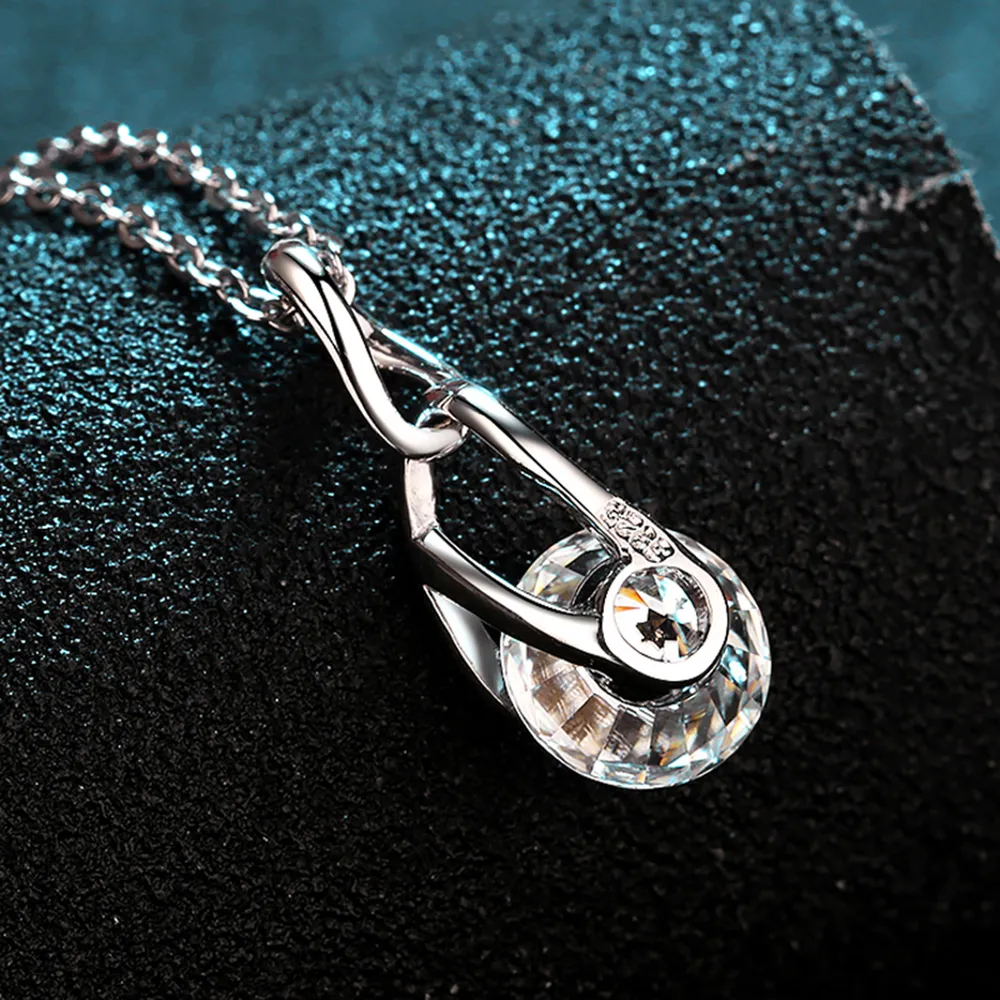 2 Carat Moissanite 925 Sterling Silver Necklace, image 3