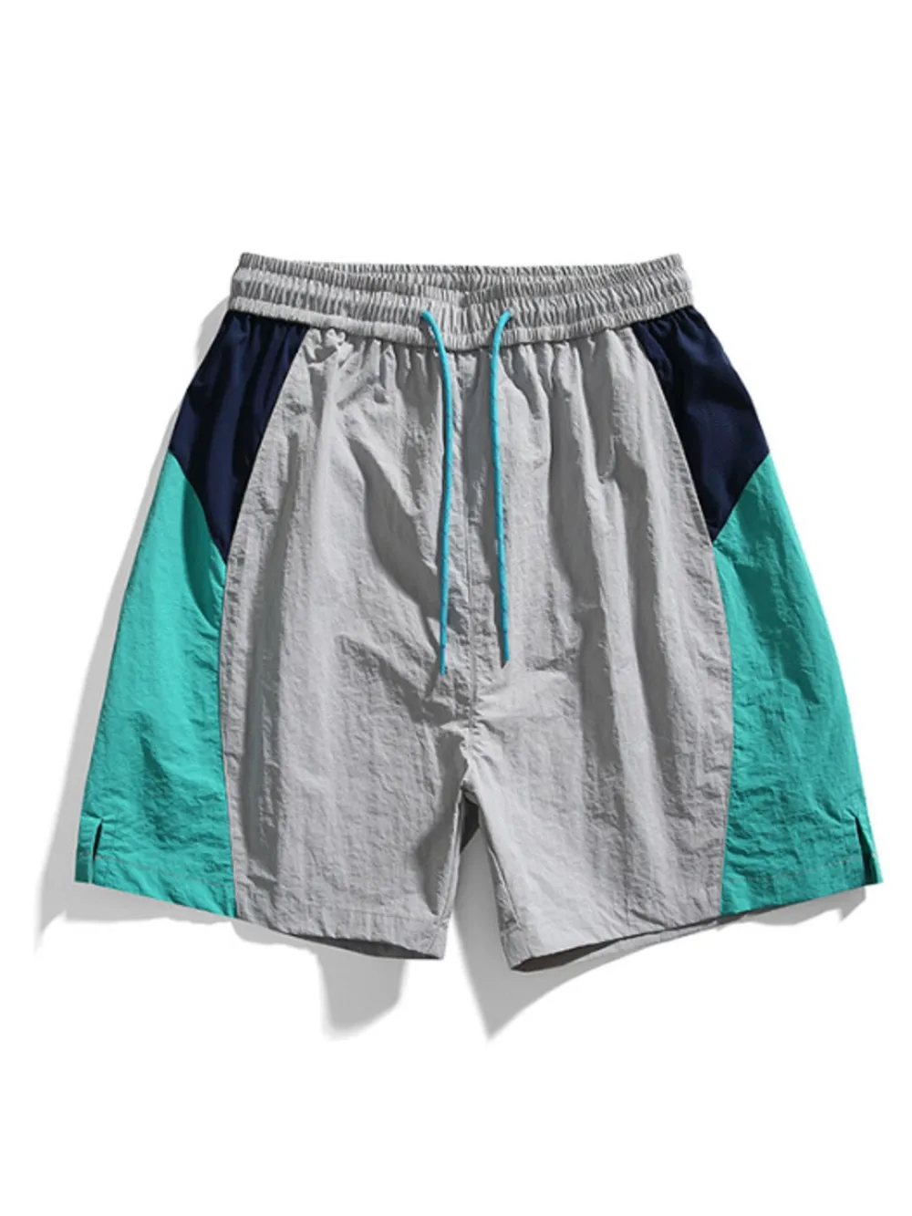 Men's Drawstring Color Block Shorts, image 4