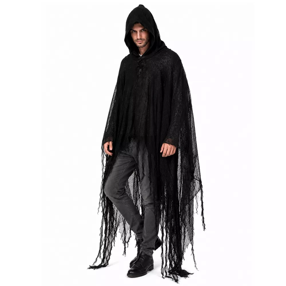 Halloween Distressed Hooded Cloak