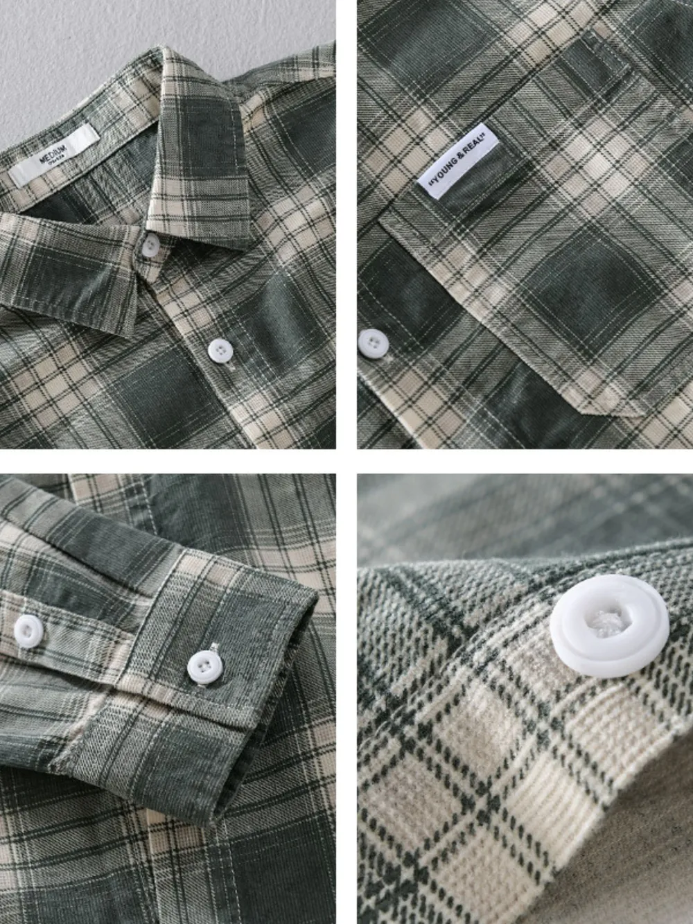 Men's Plus Size Plaid Button Up Long Sleeve Shirt, image 7