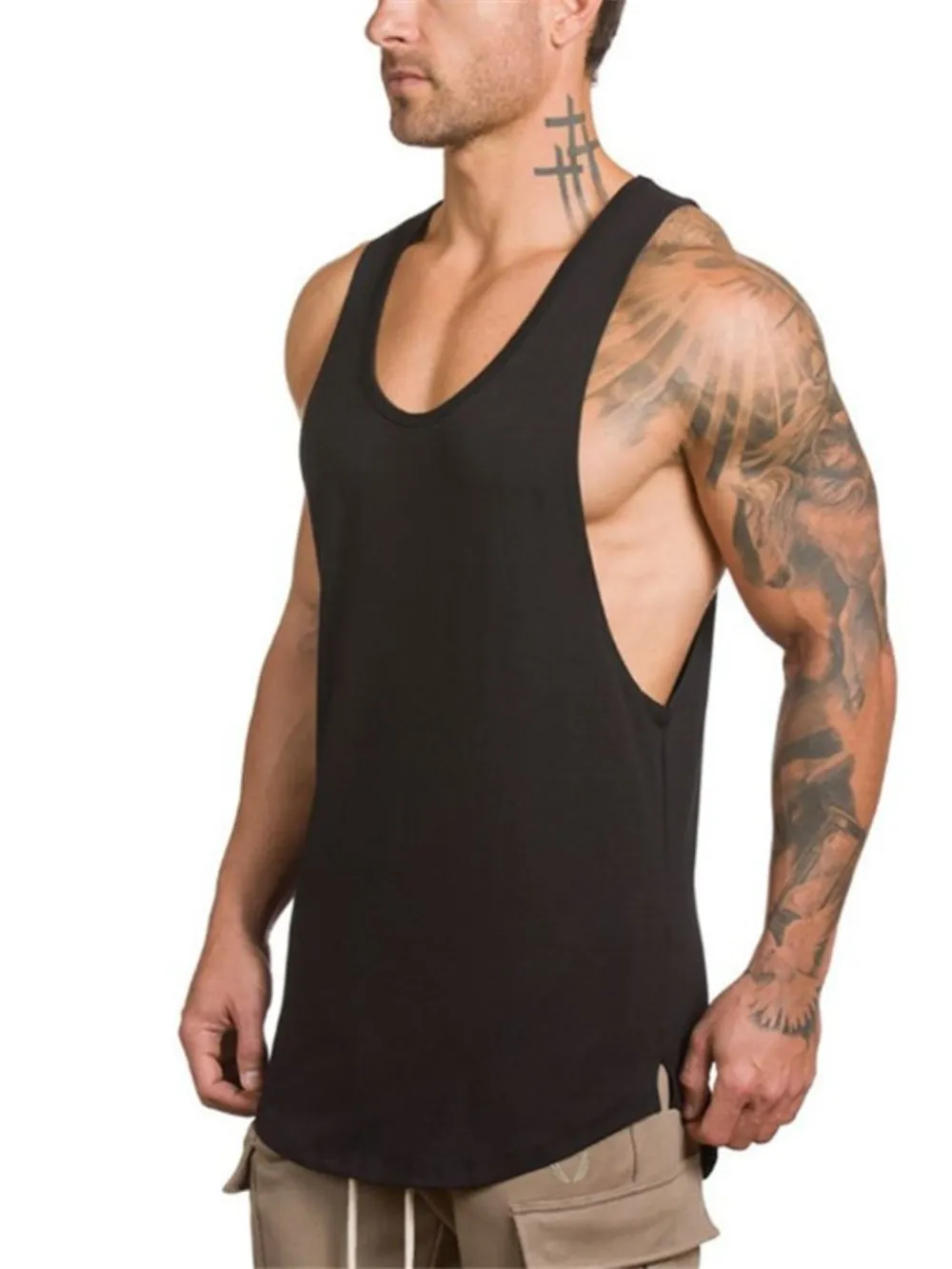 Men's Wide Strap Tank, image 4