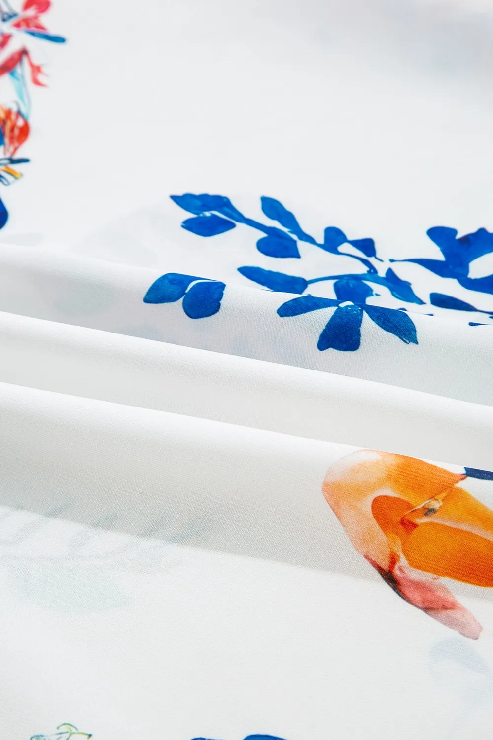 Printed Tie Neck 3/4 Sleeve Blouse, image 6