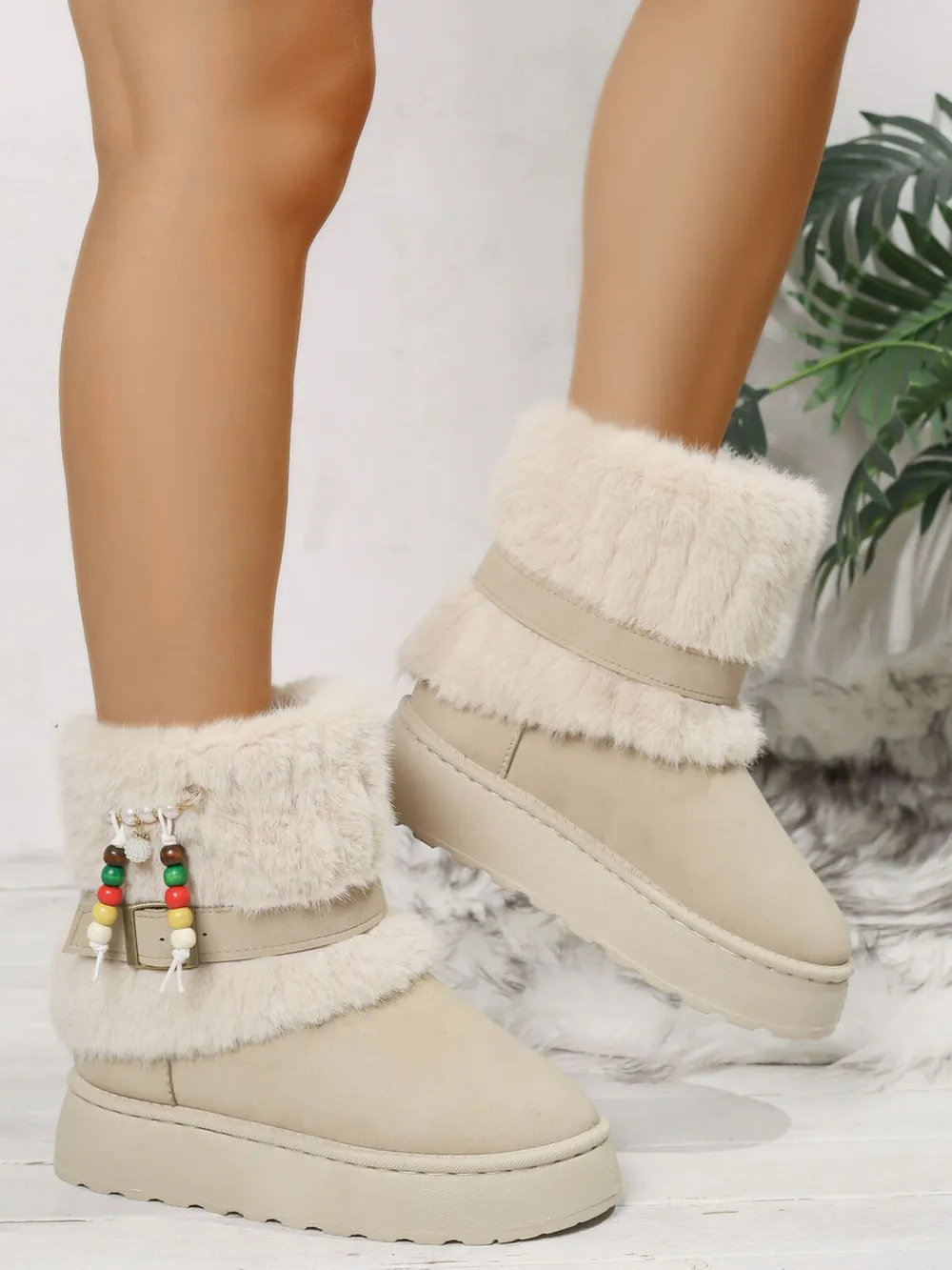 Round Toe Platform Boots, image 3
