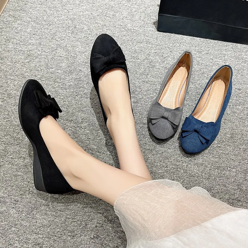 Bow Point Toe Low Heel Slip-Ons, image 4