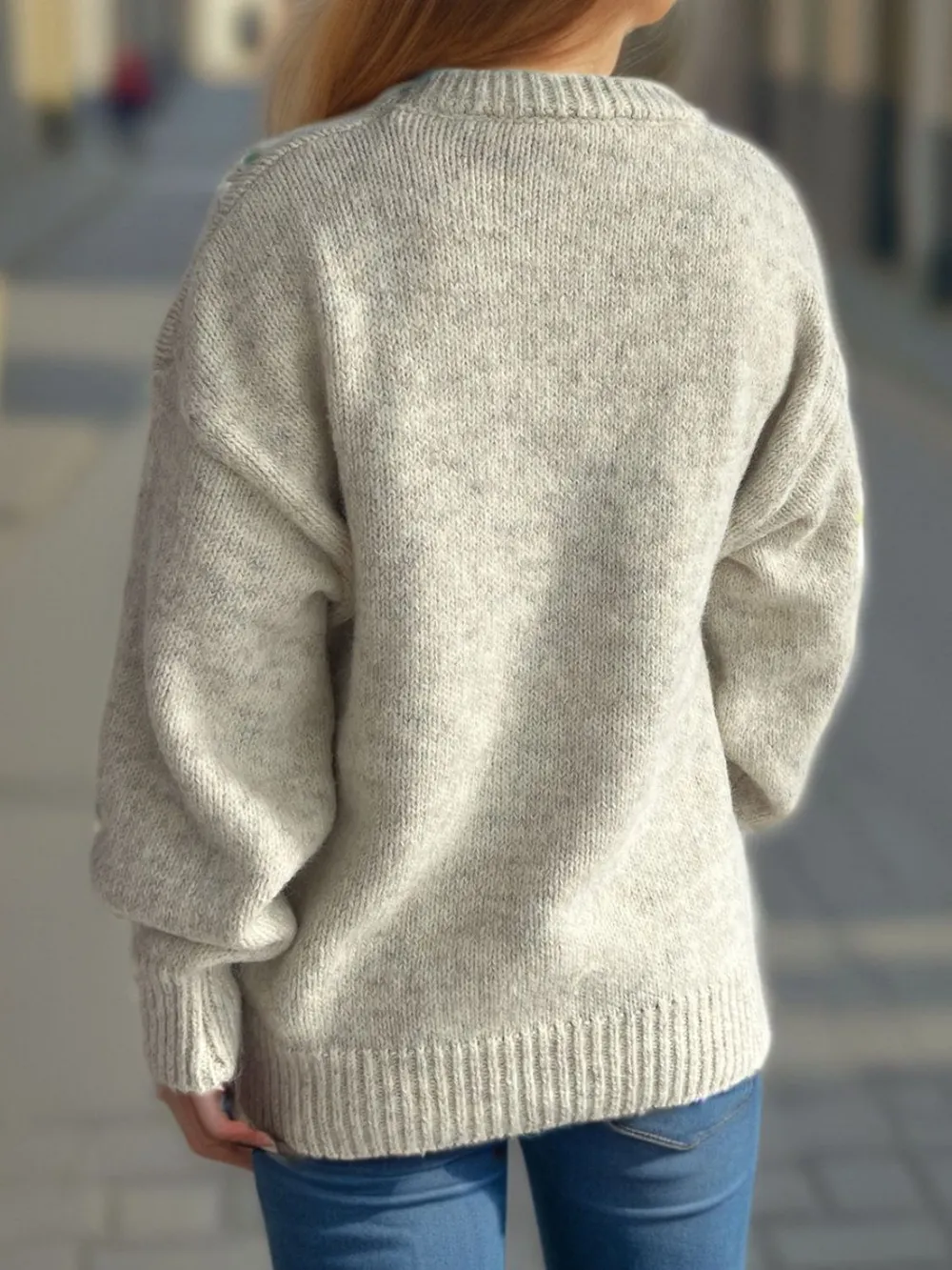 Round Neck Long Sleeve Sweater, image 4