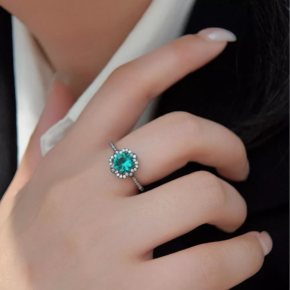 925 Sterling Silver Zircon Minimalist Ring, image 4