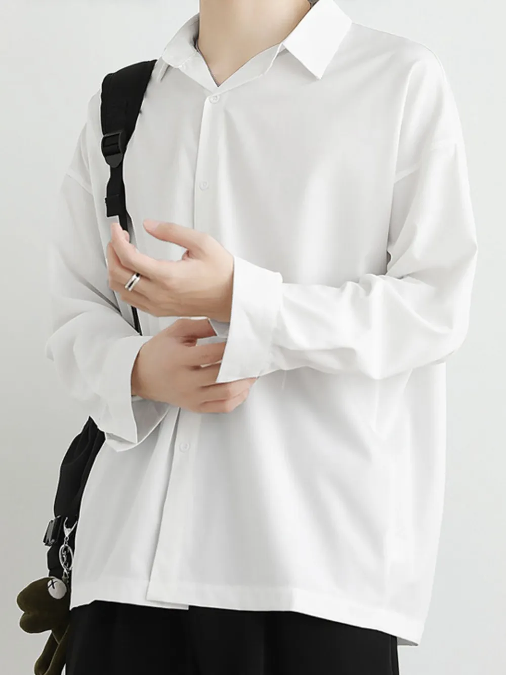 Men's Full Size Button Up Long Sleeve Shirt Plus Size, image 2