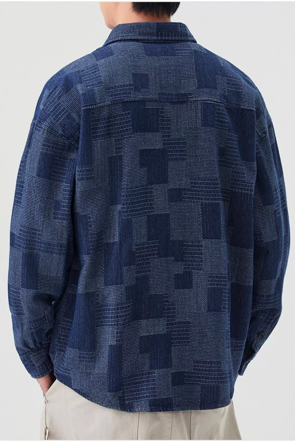 Men's Plus Size Casual Button Up Shirt, image 3