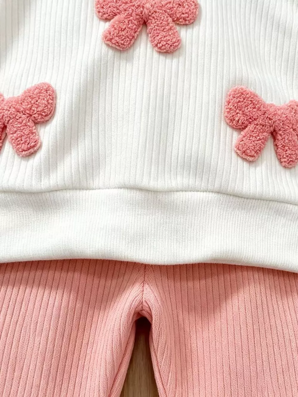 Children's Ruffled Long Sleeve Top and Flare Pants Set, image 3