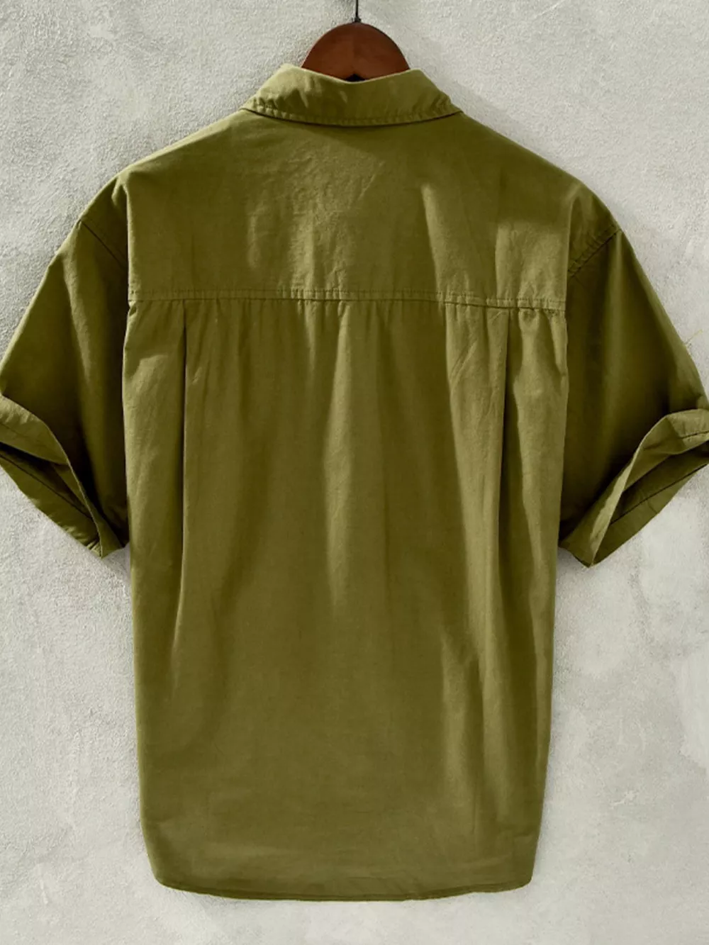 Men's Plus Size Button Up Short Sleeve Shirt, image 4