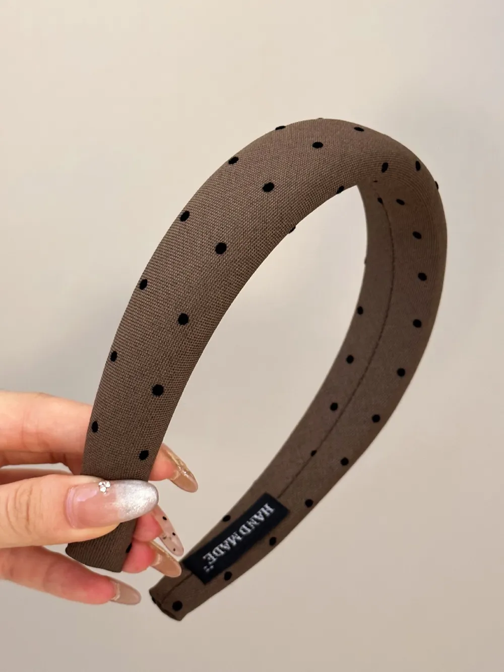 Polka Dot Polyester Wide Headband, image 4
