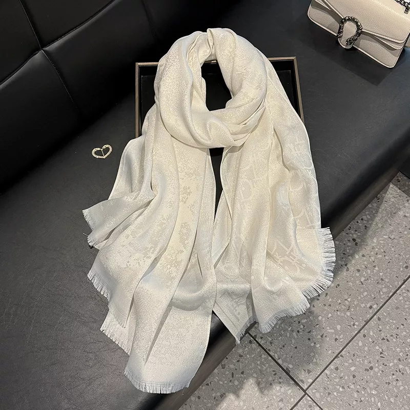 Raw Hem Warm Scarf