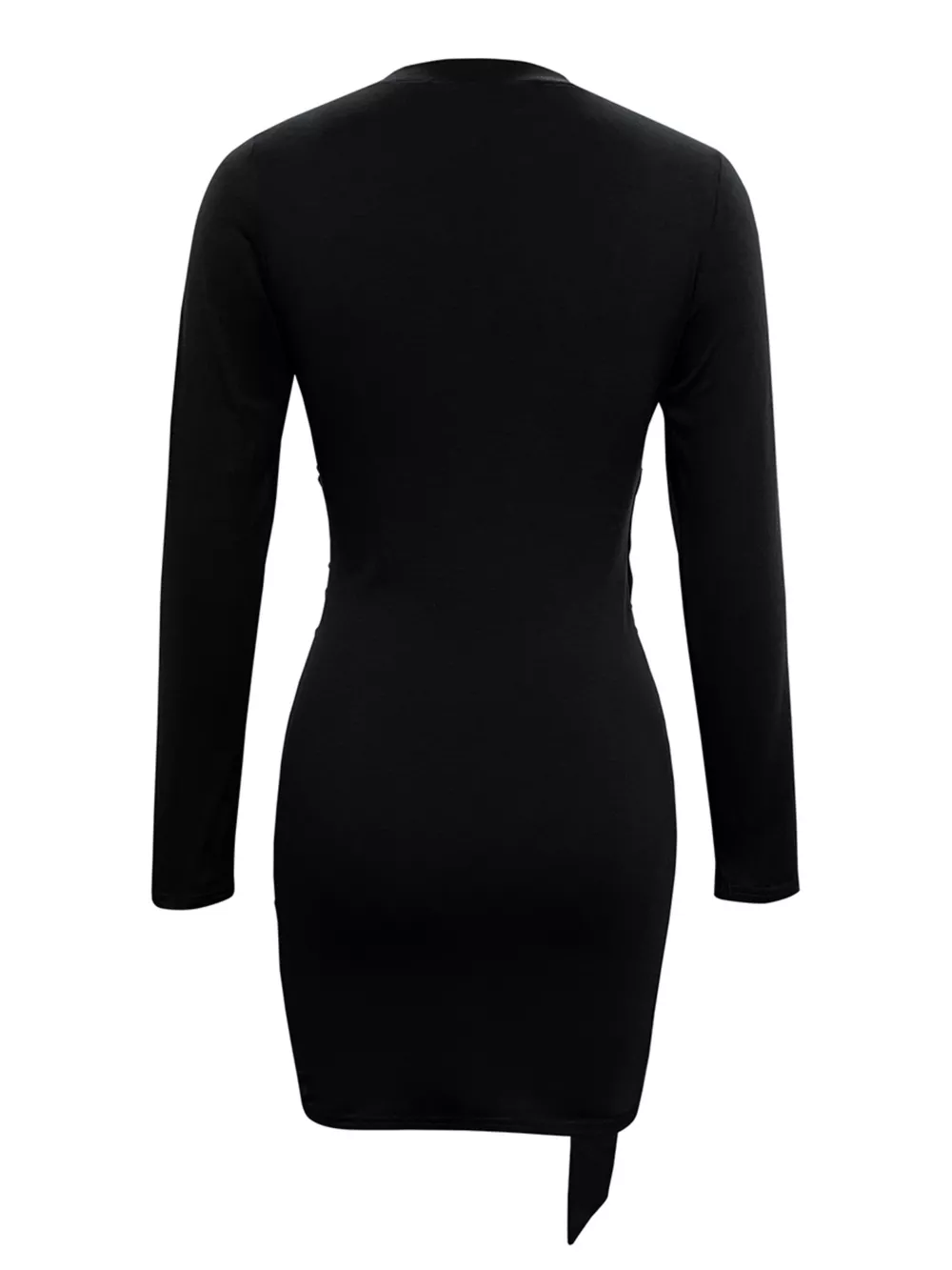 Round Neck Long Sleeve Bodycon Dress, image 14