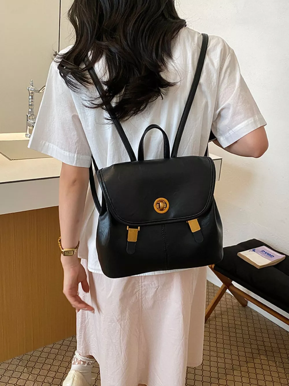 PU Leather Backpack Bag, image 5