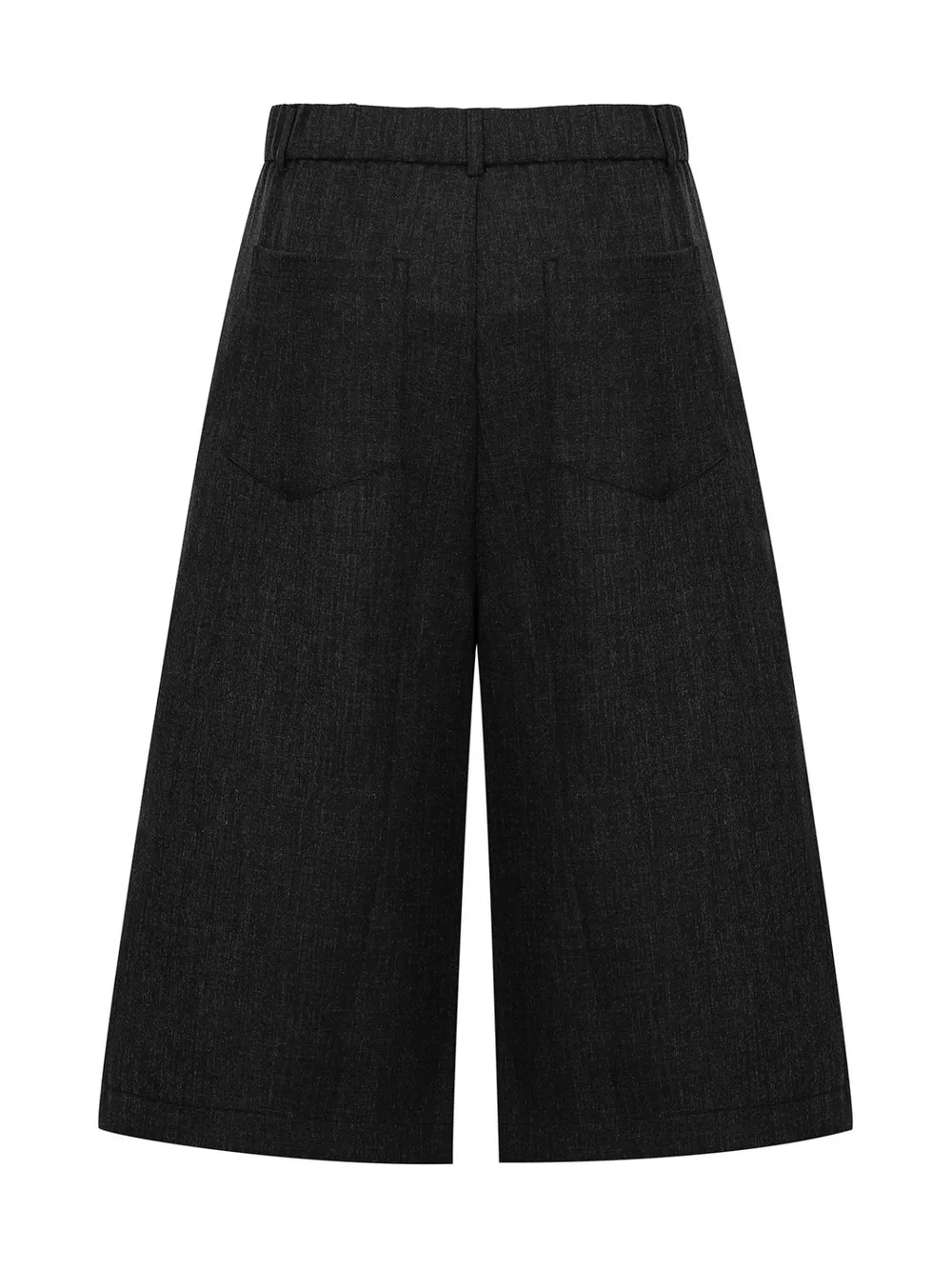 Men's High-Waisted Pleated Wide-Leg Capri Pants, image 7